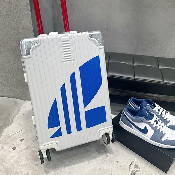 Vali Adidas Big Logo Blue Size 20inch Màu Trắng Xanh Dương - Túi xách - Vua Hàng Hiệu
