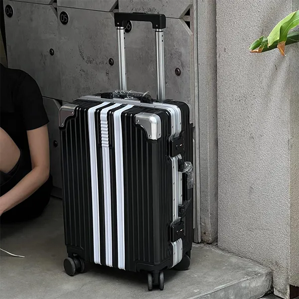 Vali Adidas Sticker SS New Black/White Màu Đen Size 20inch - Túi xách - Vua Hàng Hiệu