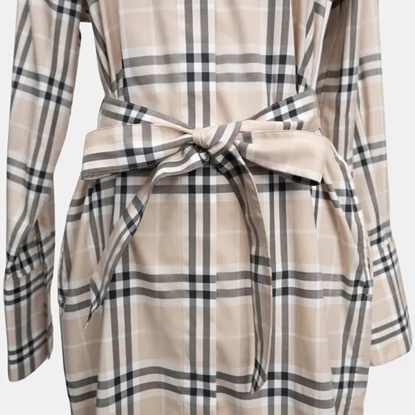 Váy Nữ Burberry Soft Fawn Check Cotton Belted Dress Beige 8104401 Màu Be Size 4 - Thời trang - Vua Hàng Hiệu