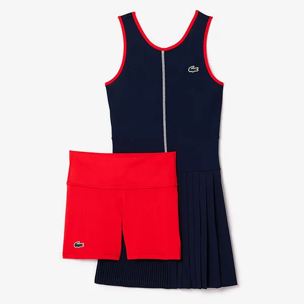 Váy Thể Thao Lacoste Women's Ultra Dry Tennis Dress with Removable Liner EF7451 54G 7PE Màu Xanh Navy Size 36 - Thời trang - Vua Hàng Hiệu