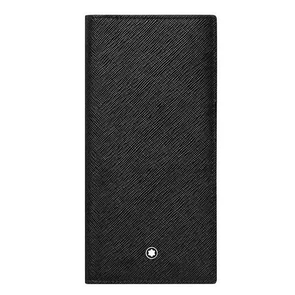 Ví Cầm Tay Nam Montblanc Long Wallet 12CC MB130076 Màu Đen