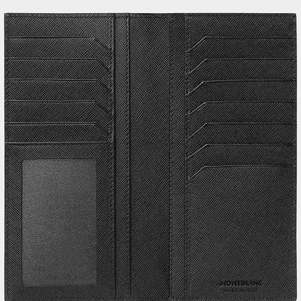 Ví Cầm Tay Nam Montblanc Long Wallet 12CC MB130076 Màu Đen