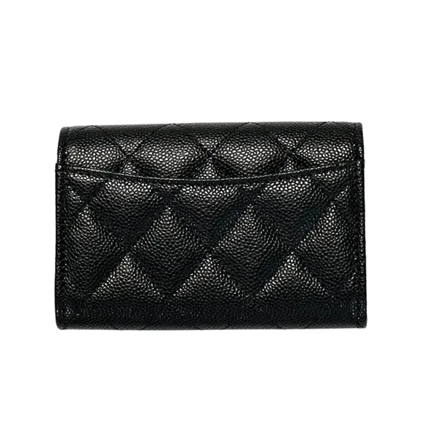 Ví Đựng Thẻ Nữ Chanel Classic Flap Card Holder Caviar Gold Hardware Màu Đen - Túi xách - Vua Hàng Hiệu