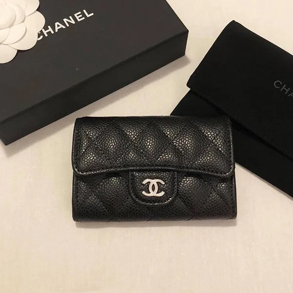 Ví Đựng Thẻ Nữ Chanel Classic Flap Card Holder Caviar Màu Đen - Túi xách - Vua Hàng Hiệu
