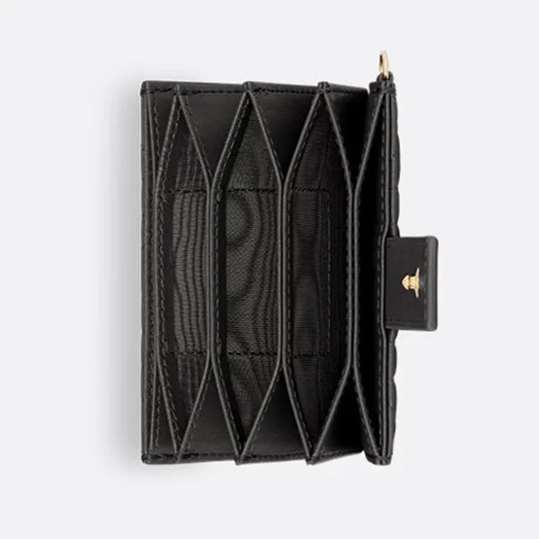 Ví Đựng Thẻ Nữ Dior Jasmine Card Holder S0074ONMJ M900 Màu Đen - Túi xách - Vua Hàng Hiệu