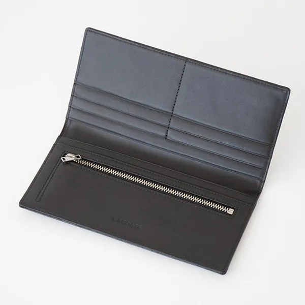 Ví Lacoste Official Le Monogramme Long Wallet NH0121K Màu Đen