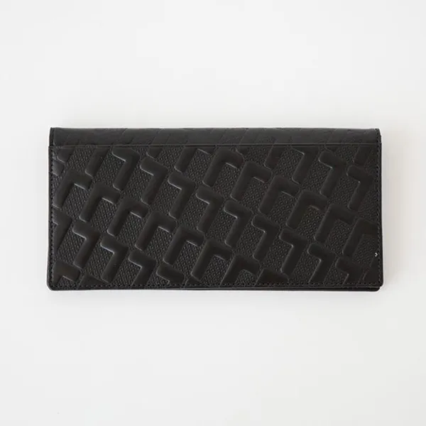 Ví Lacoste Official Le Monogramme Long Wallet NH0121K Màu Đen