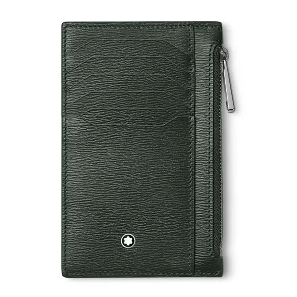 Ví Montblanc Pocket Holder 8cc With Zipped MB 129256 Màu Xanh - Túi xách - Vua Hàng Hiệu