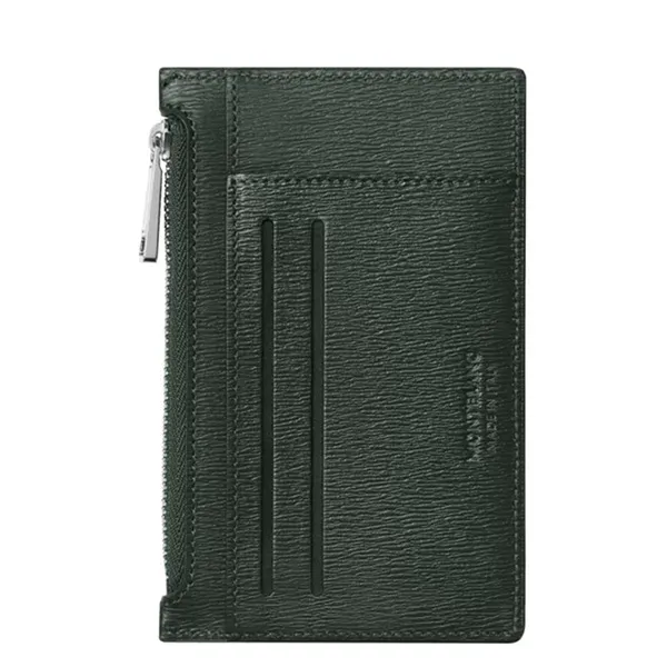 Ví Montblanc Pocket Holder 8cc With Zipped MB 129256 Màu Xanh - Túi xách - Vua Hàng Hiệu