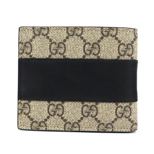 Ví Nam Gucci GG Supreme Canvas Billfold Beige X Black 451240 KGDHN 9769 Màu Be Đen - Túi xách - Vua Hàng Hiệu