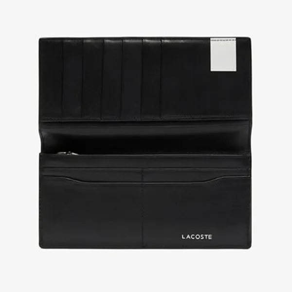 Ví Nam Lacoste Sticker Print Long Wallet NH1250KP Màu Đen