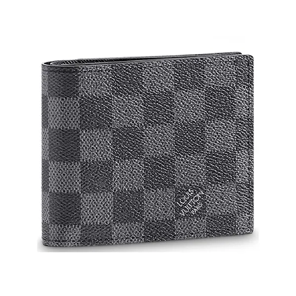 Ví Nam Louis Vuitton LV Marco Wallet Damier Graphite N63336 Màu Xám Đen