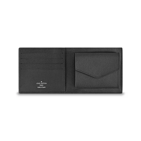 Ví Nam Louis Vuitton LV Marco Wallet Damier Graphite N63336 Màu Xám Đen