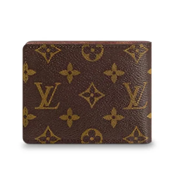 Ví Nam Louis Vuitton LV Multiple Wallet M60895 Màu Nâu Họa Tiết