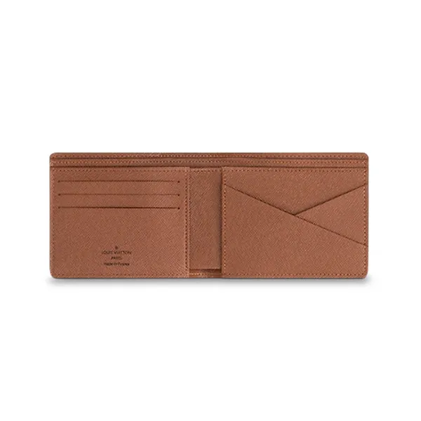 Ví Nam Louis Vuitton LV Multiple Wallet M60895 Màu Nâu Họa Tiết