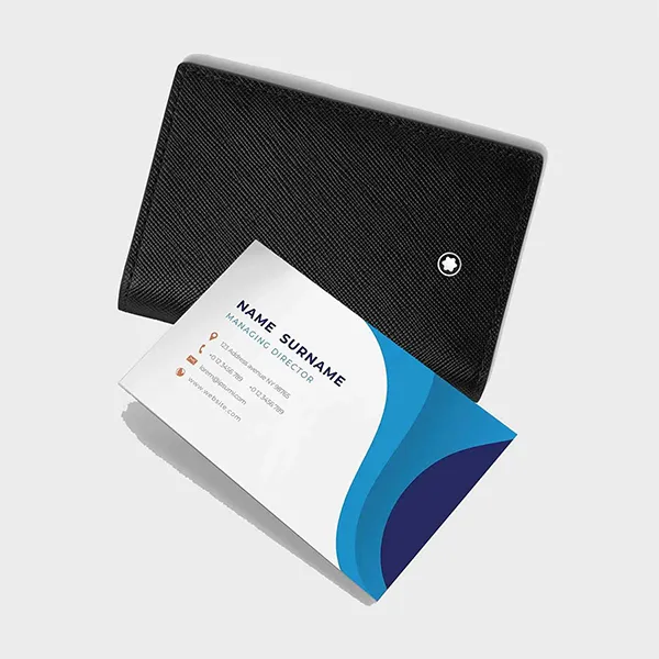 Ví Nam Montblanc Card Holder MB113223 Màu Đen