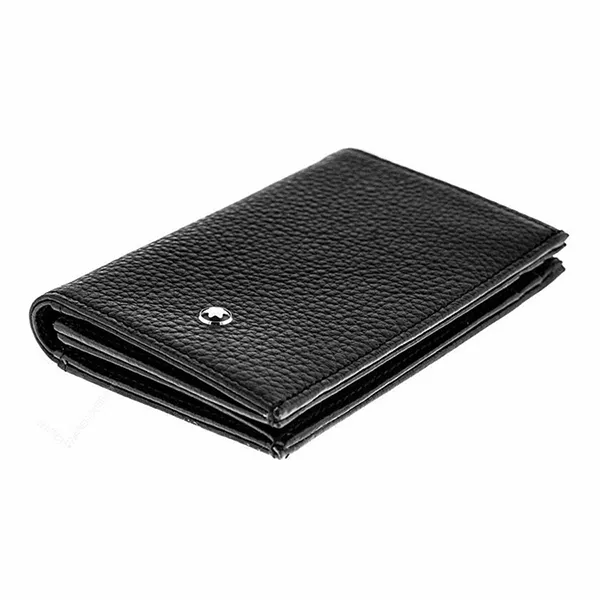 Ví Nam Montblanc Meisterstuck Soft Grain Business Card Holder MB113310 Màu Đen