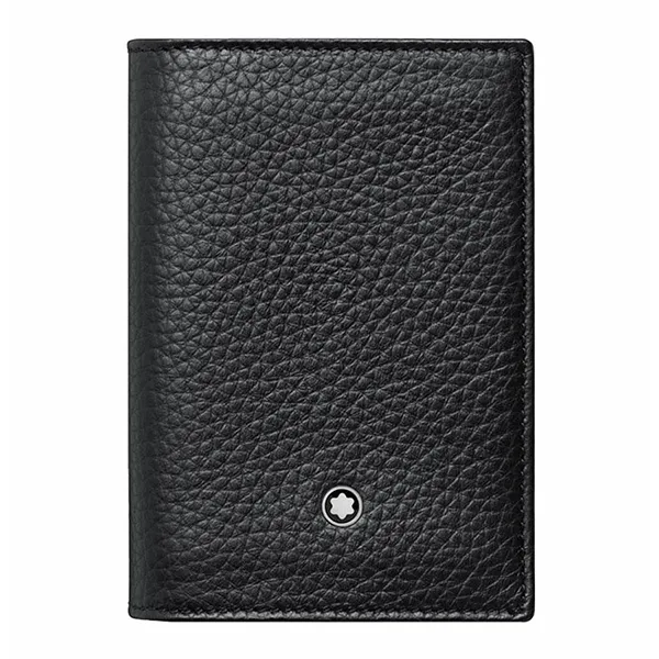 Ví Nam Montblanc Meisterstuck Soft Grain Business Card Holder MB113310 Màu Đen