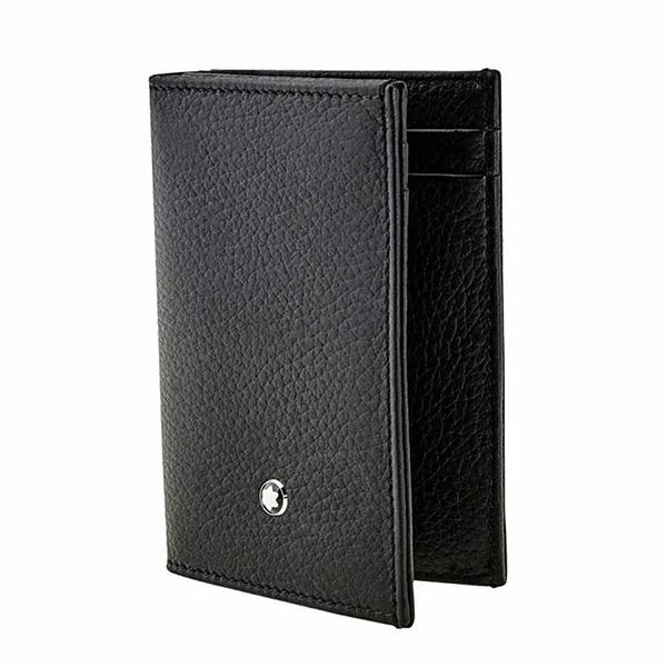 Ví Nam Montblanc Meisterstuck Soft Grain Business Card Holder MB113310 Màu Đen