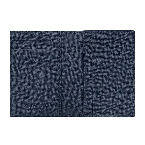 Ví Nam Montblanc Sartorial Card Holder Blue 128590 Màu Xanh Navy - Túi xách - Vua Hàng Hiệu