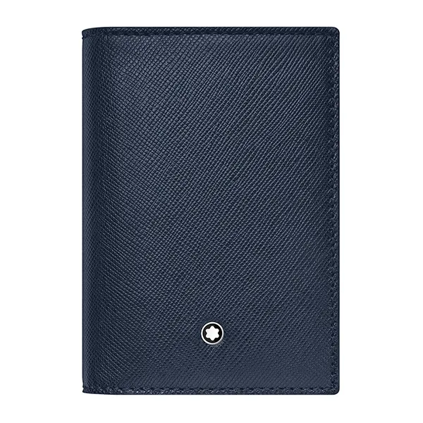 Ví Nam Montblanc Sartorial Card Holder Blue 128590 Màu Xanh Navy - Túi xách - Vua Hàng Hiệu