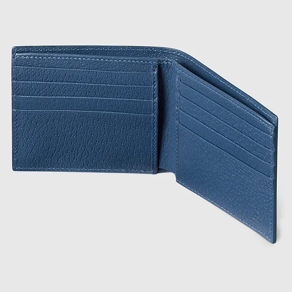 Ví Nữ Gucci Blue Interior GG Bi Fold Wallet ‎768243 FACQC 9441 Màu Xanh Ghi - Túi xách - Vua Hàng Hiệu