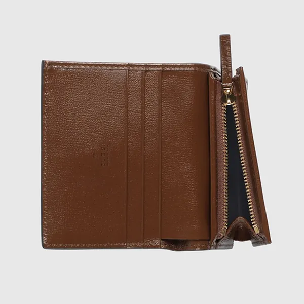 Ví Nữ Gucci GG Jackie 1961 Card Wallet 645536 HUHHG 8565 Màu Be Nâu - Túi xách - Vua Hàng Hiệu