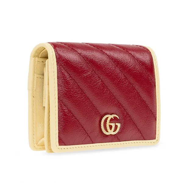 Ví Nữ Gucci GG Marmont Wallet 573811 1X5DG-6775 Màu Đỏ/Vàng - Túi xách - Vua Hàng Hiệu