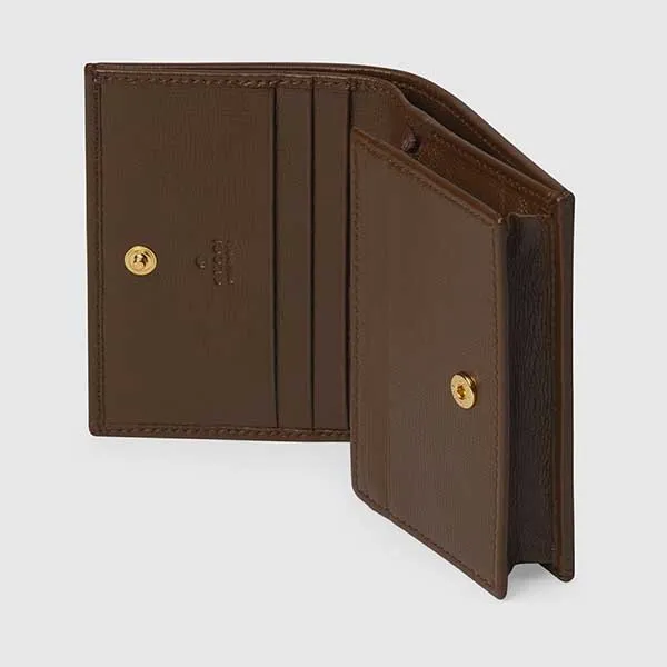 Ví Nữ Gucci Horsebit 1955 Card Case Wallet 621887 92TCG 8563 Màu Nâu - Túi xách - Vua Hàng Hiệu