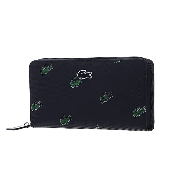 Ví Nữ Lacoste Zip Wallet Marine 166 Wallet NF4389HN Màu Đen