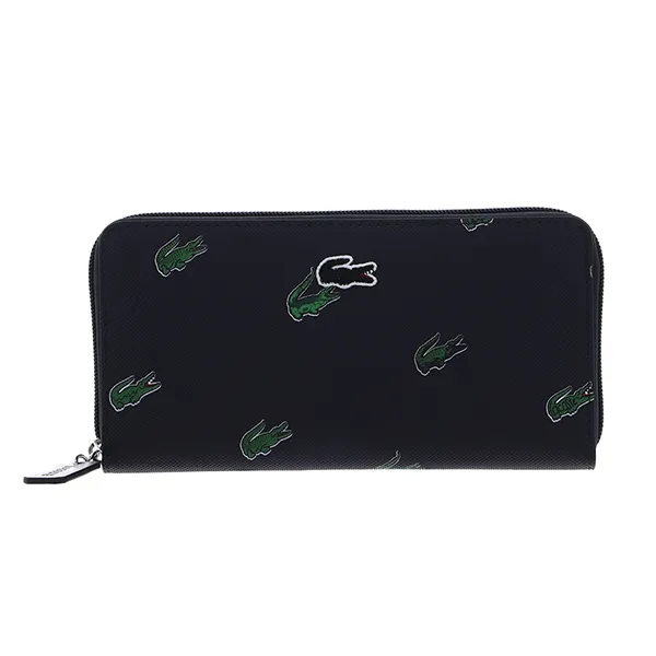 Ví Nữ Lacoste Zip Wallet Marine 166 Wallet NF4389HN Màu Đen