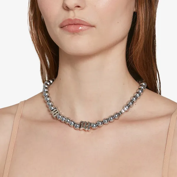 Vòng Cổ Nữ Misbhv Ball Chain Necklace Grey Màu Xám