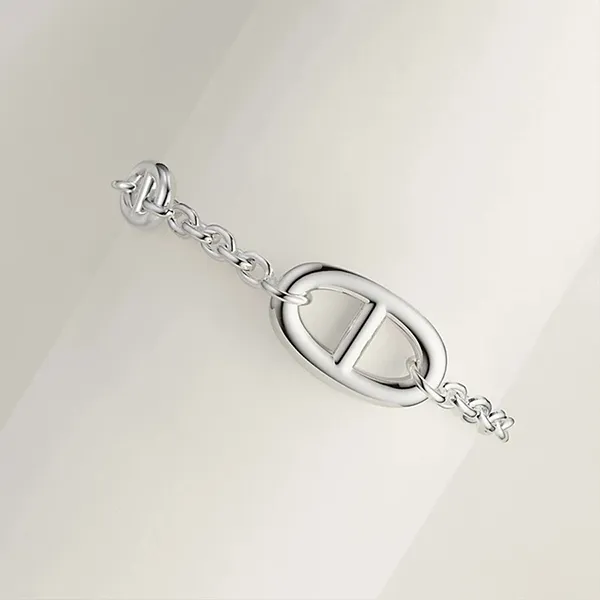 Vòng Đeo Tay Nữ Hermès Farandole Bracelet H104567BV00LG Màu Bạc