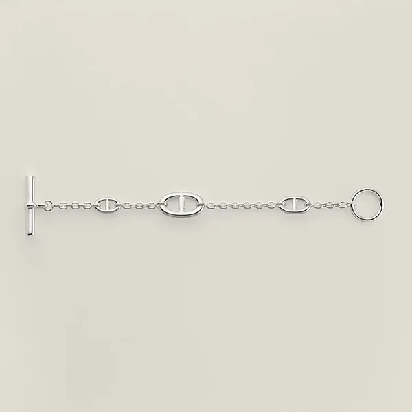 Vòng Đeo Tay Nữ Hermès Farandole Bracelet H104567BV00LG Màu Bạc