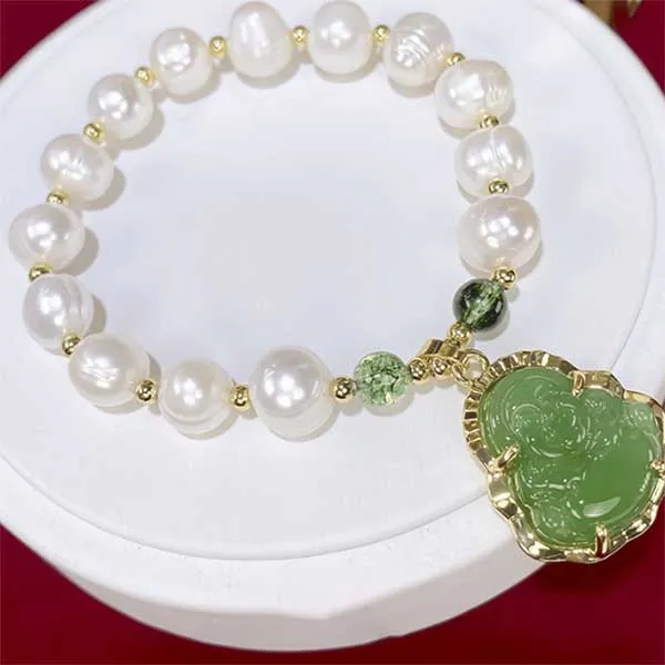 Vòng Đeo Tay Nữ Kya Jewel Eternal Blessing JB19 Màu Trắng - Xanh
