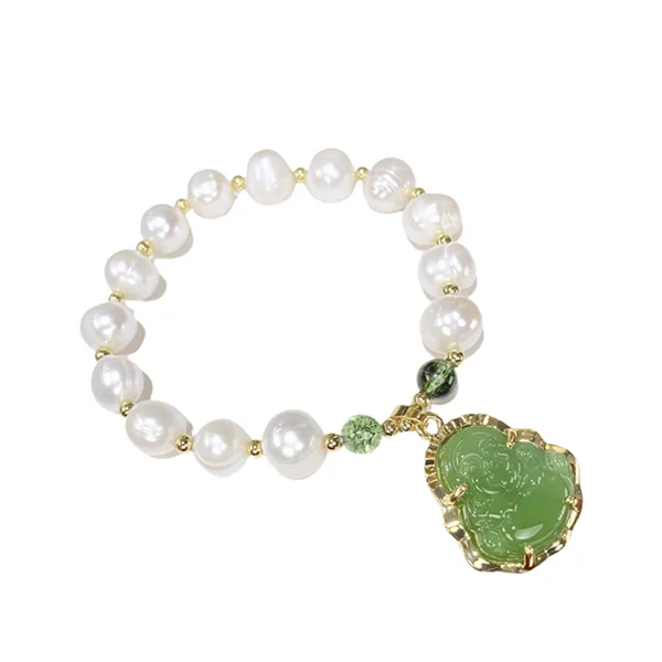 Vòng Đeo Tay Nữ Kya Jewel Eternal Blessing JB19 Màu Trắng - Xanh
