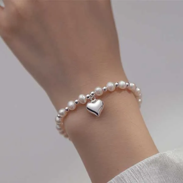 Vòng Đeo Tay Nữ Kya Jewel Pure Heart JB17 Màu Trắng