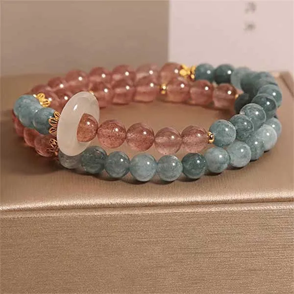Vòng Đeo Tay Nữ Kya Jewel Strawberry Kiss NAB15 Màu Xanh Đỏ - Trang sức - Vua Hàng Hiệu