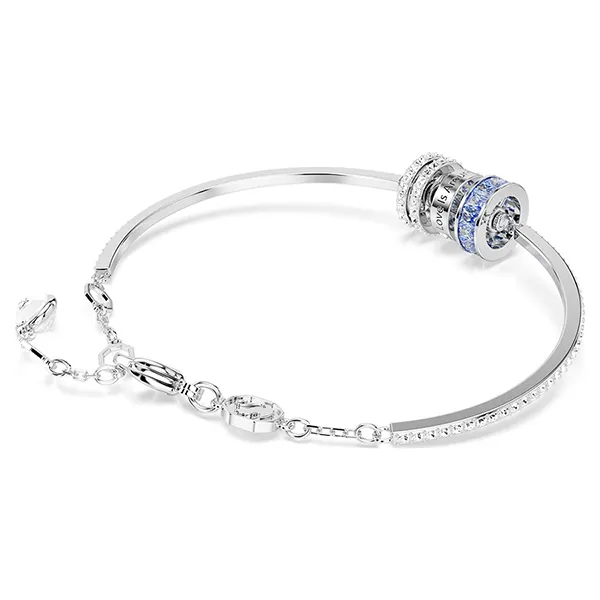 Vòng Đeo Tay Nữ Swarovski Connexus Bracelet Mixed cuts, `Love is around`, Blue, Rhodium Plated 5690039 Màu Bạc