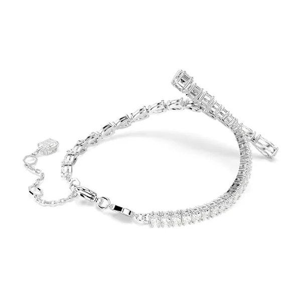 Vòng Đeo Tay Nữ Swarovski Matrix Bracelet Mixed Cuts White Rhodium Plated 5693154 Màu Bạc