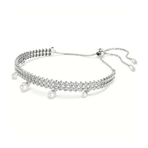 Vòng Đeo Tay Nữ Swarovski SS25 Capsule Heart And Pearl Bracelet 5720870 Màu Bạc