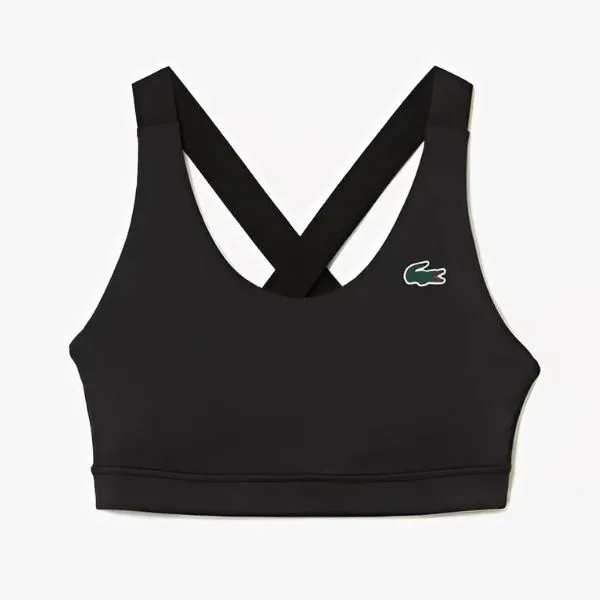 Áo Ngực Thể Thao Nữ Lacoste Women's Solid Bra Top IF4923 53G 8VM Màu Đen Size S - Thời trang - Vua Hàng Hiệu