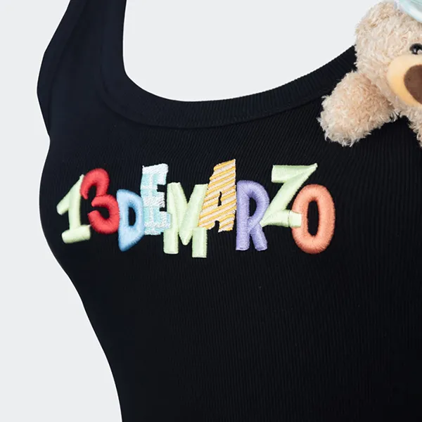 Áo Ba Lỗ Nữ 13 De Marzo In Black DMZ1831 TS038 02-06-279 Tank Top Màu Đen Size M - Thời trang - Vua Hàng Hiệu