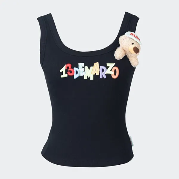 Áo Ba Lỗ Nữ 13 De Marzo In Black DMZ1831 TS038 02-06-279 Tank Top Màu Đen Size M - Thời trang - Vua Hàng Hiệu
