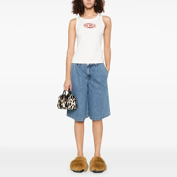 Áo Ba Lỗ Nữ Diesel Tank Top A15703 0AFAA 141A Màu Trắng Size S