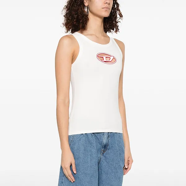 Áo Ba Lỗ Nữ Diesel Tank Top A15703 0AFAA 141A Màu Trắng Size S