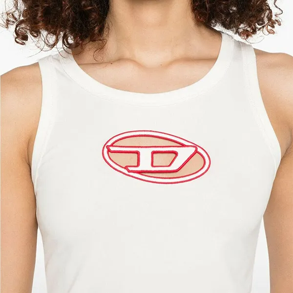 Áo Ba Lỗ Nữ Diesel Tank Top A15703 0AFAA 141A Màu Trắng Size S