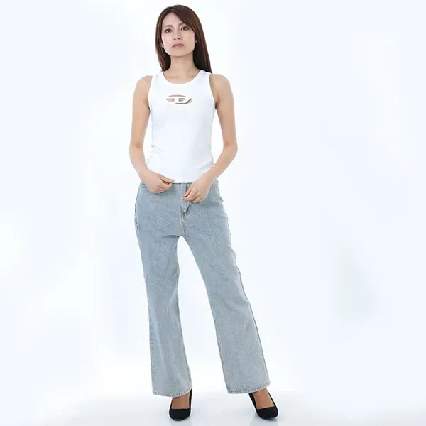 Áo Ba Lỗ Nữ Diesel Top T-Anky White A15703 0AFAA 100 Màu Trắng Size S