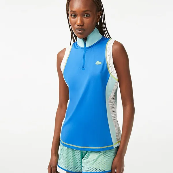 Áo Ba Lỗ Nữ Lacoste Tennis Sleeveless PF4924 00 7SV Màu Xanh Blue Size 36 - Thời trang - Vua Hàng Hiệu