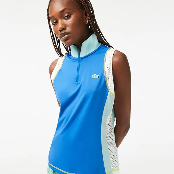 Áo Ba Lỗ Nữ Lacoste Tennis Sleeveless PF4924 00 7SV Màu Xanh Blue Size 36 - Thời trang - Vua Hàng Hiệu